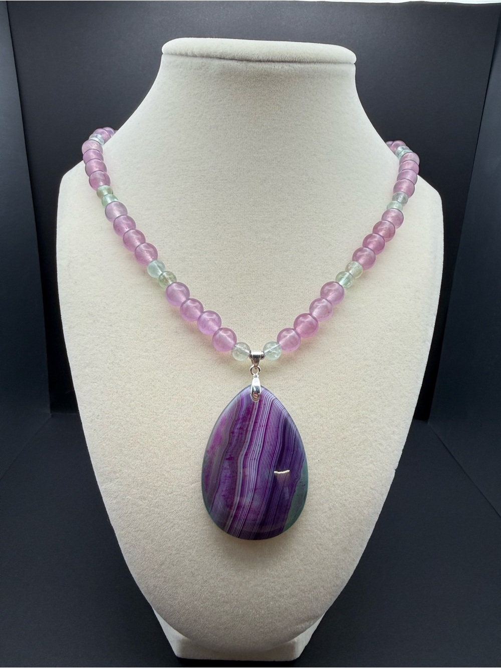Jade and Fluorite Necklace